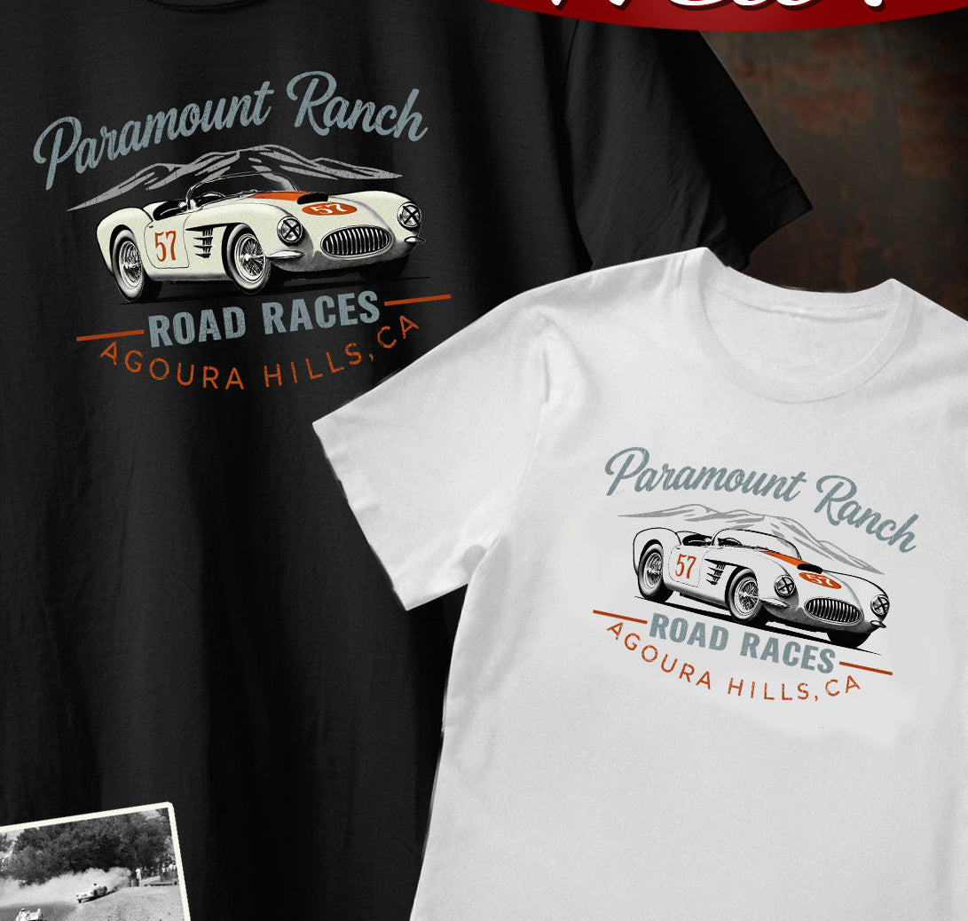 Paramount Ranch Raceway short sleeve crew neck t-shirt