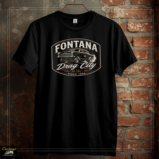 FONTANA Drag city T-shirt black unisex