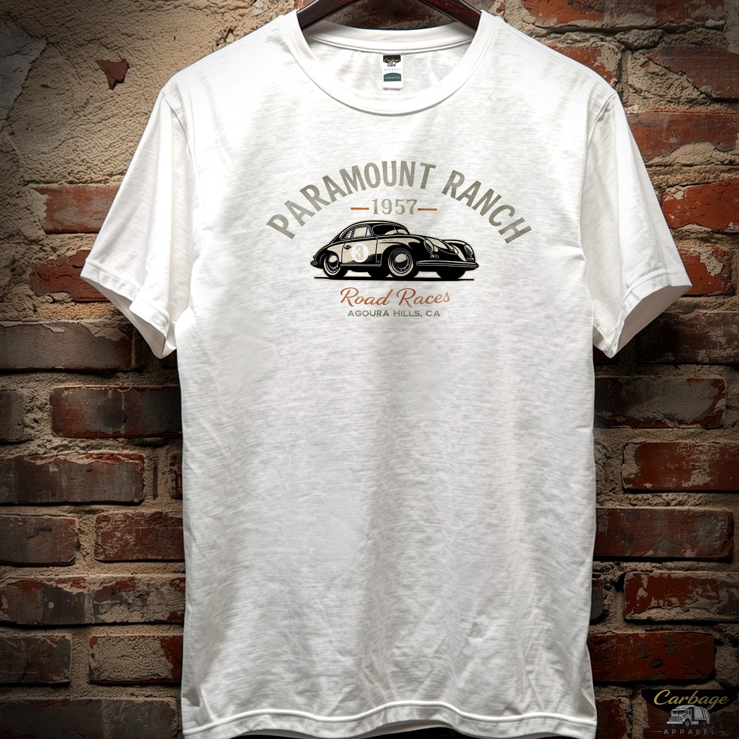 Paramount Ranch Raceway circuit 1957Porsche 356 short sleeve crewneck