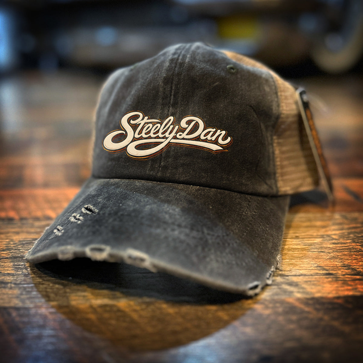 Steely Dan trucker style (vintage distressed look) Gray/Kaki