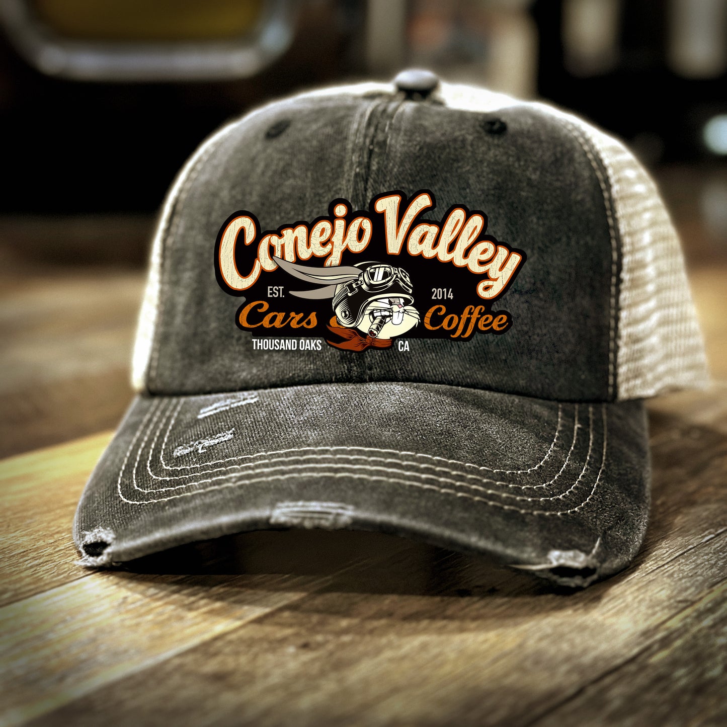Conejo Valley Cars & Coffee mesh trucker hat