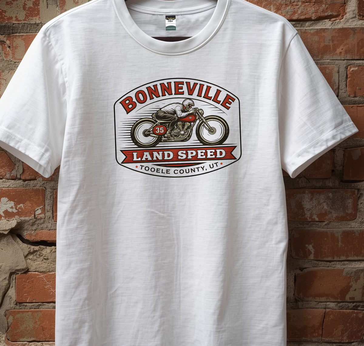 Bonneville Landspeed Motorcycle T-shirt _ unisex