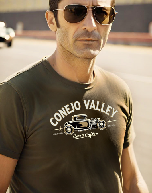 Conejo Valley CVCC patch look T-shirt.
