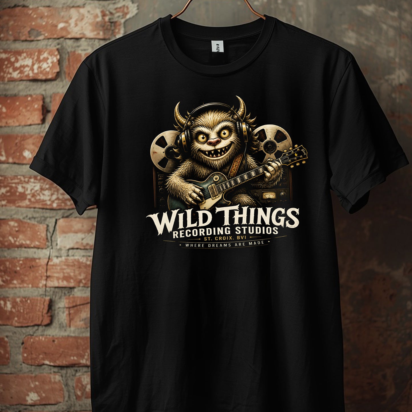 Wild Things Recording Studio. LP short sleeve crew